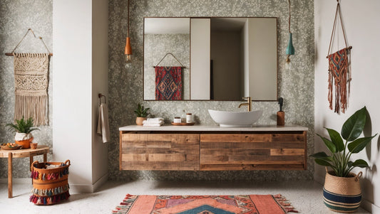 Bohemian Bathroom Bliss: Light vs. Dark Edition