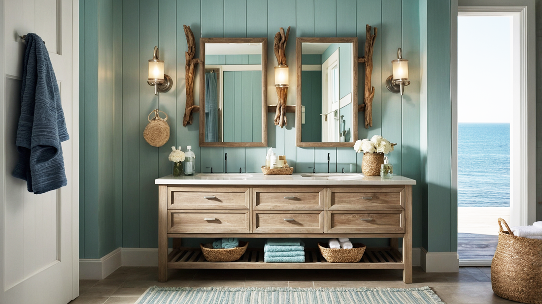 Crafting the Coastal Beach Style Bathroom