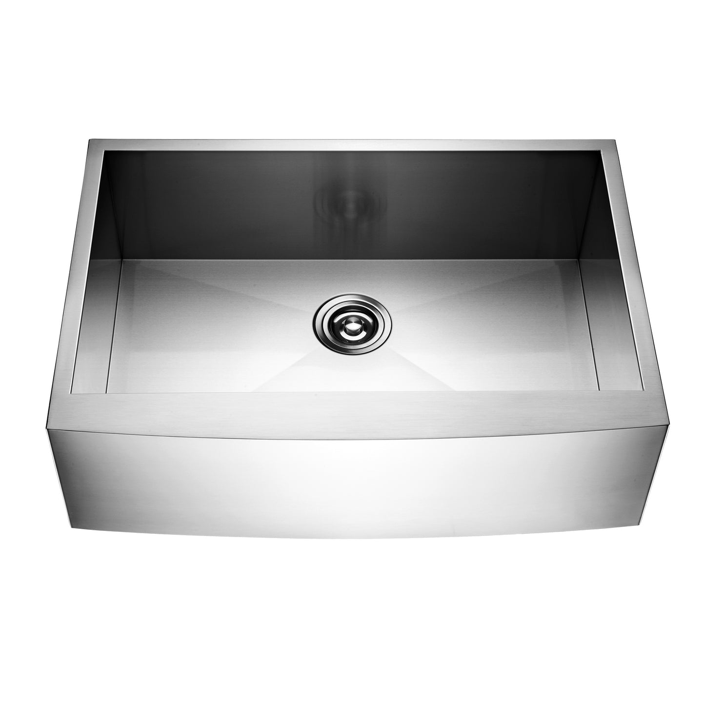 AFS30-18Z Handmade Farmhouse Apron-Front Stainless Steel 30 in. Single Bowl Kitchen Sink