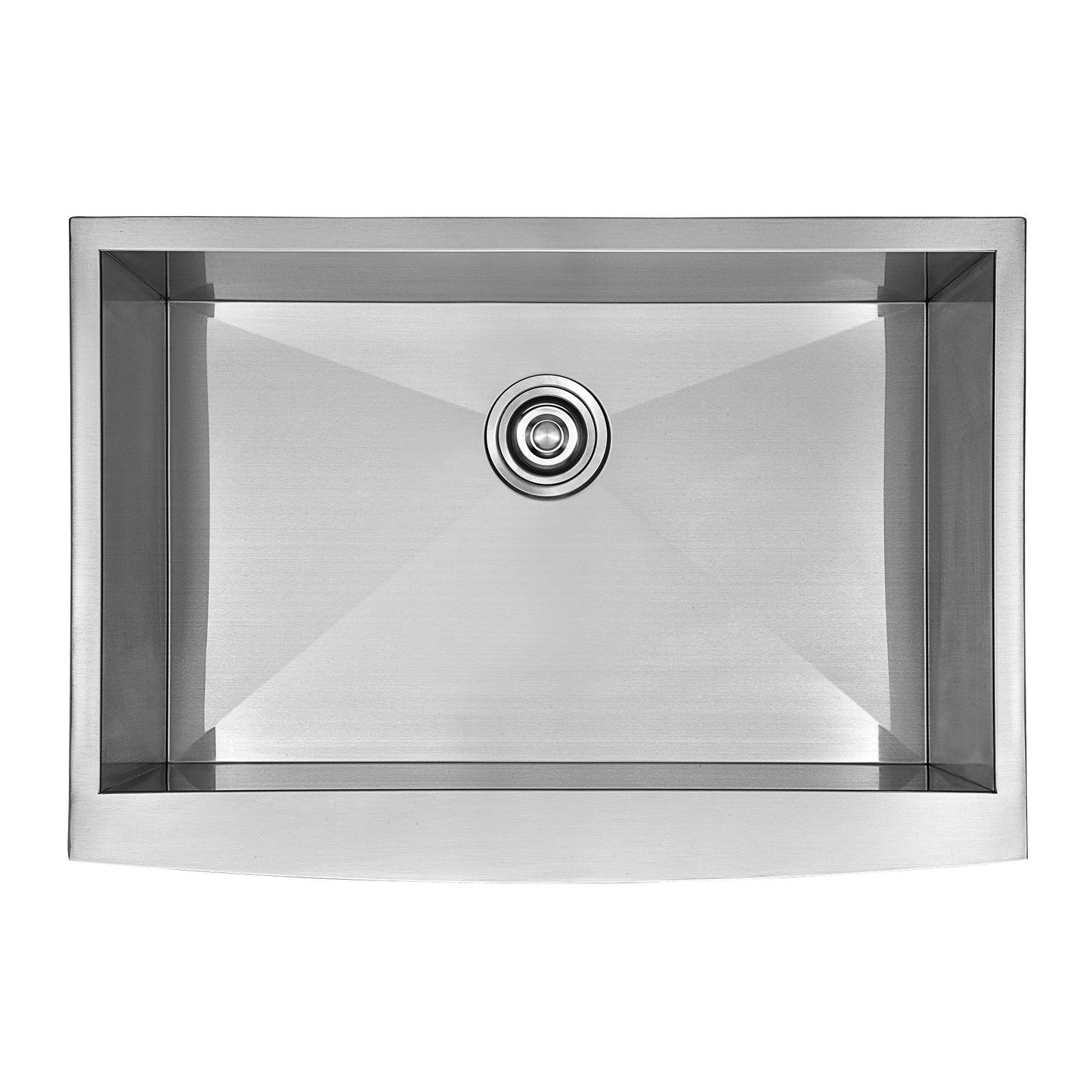 AFS30-18Z Handmade Farmhouse Apron-Front Stainless Steel 30 in. Single Bowl Kitchen Sink