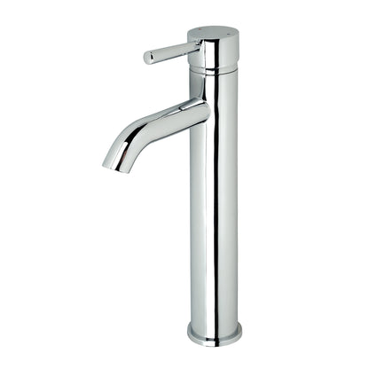 Single Hole Single-Handle Vessel Bathroom Faucet with Drain in Chrome