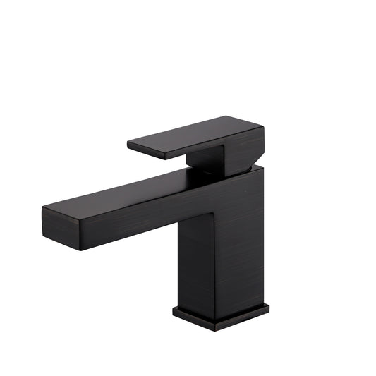 Single Hole Single-Handle Bathroom Faucet with drain in Oil Rubbed Bronze