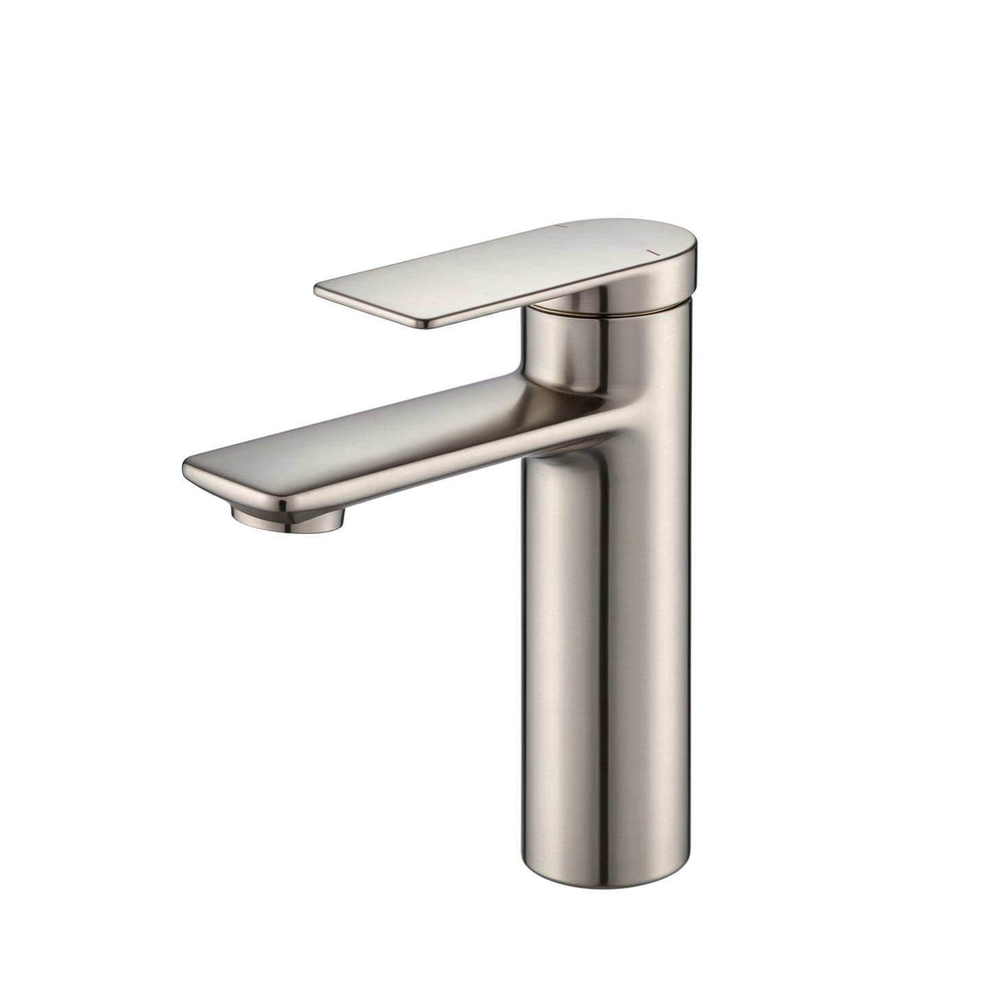 Single Hole Single-Handle Bathroom Faucet with drain in Brushed Nickel