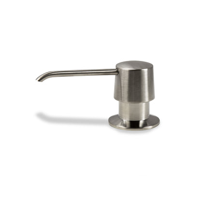 Countertop Deck-Mount Metal Soap and Lotion Dispenser in Brushed Nickel