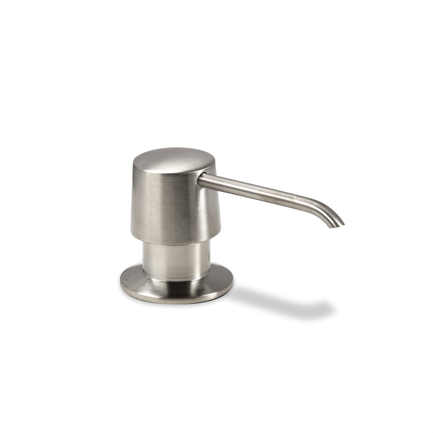 Countertop Deck-Mount Metal Soap and Lotion Dispenser in Brushed Nickel