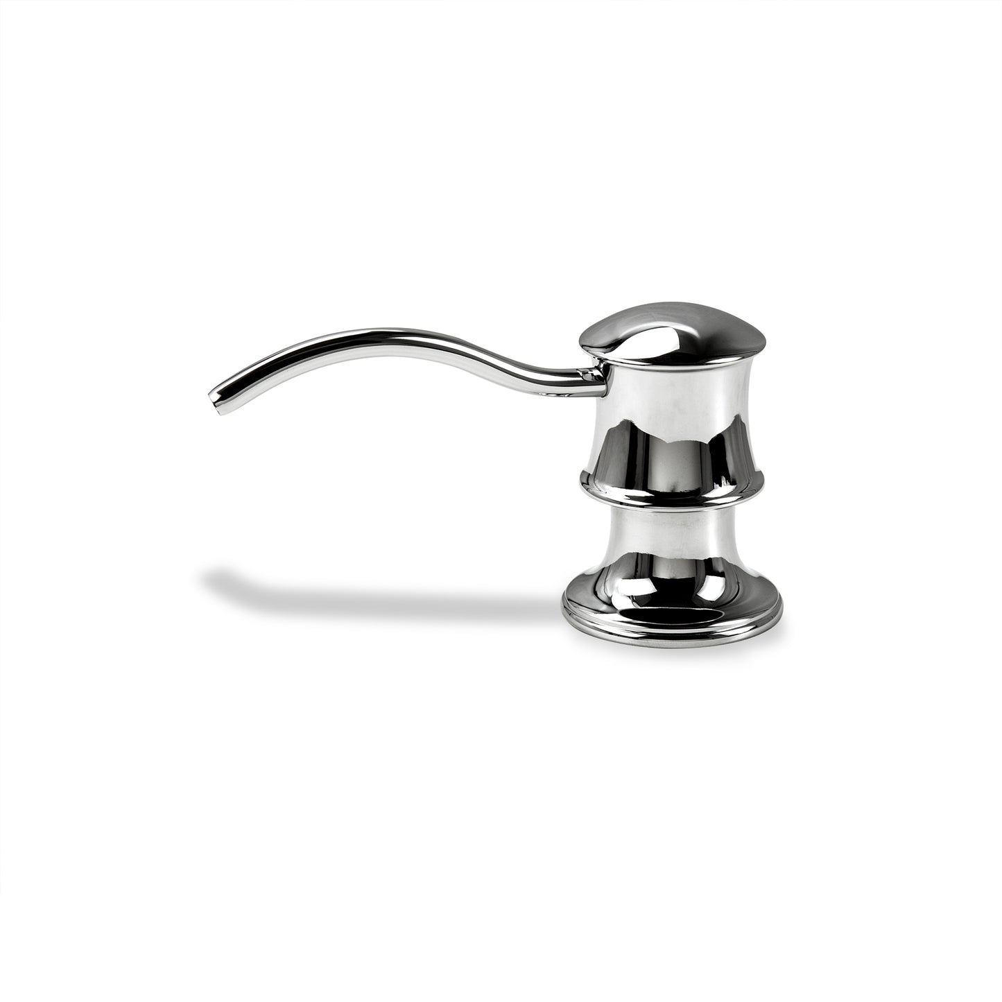 Countertop Deck-Mount Metal Soap and Lotion Dispenser in Chrome