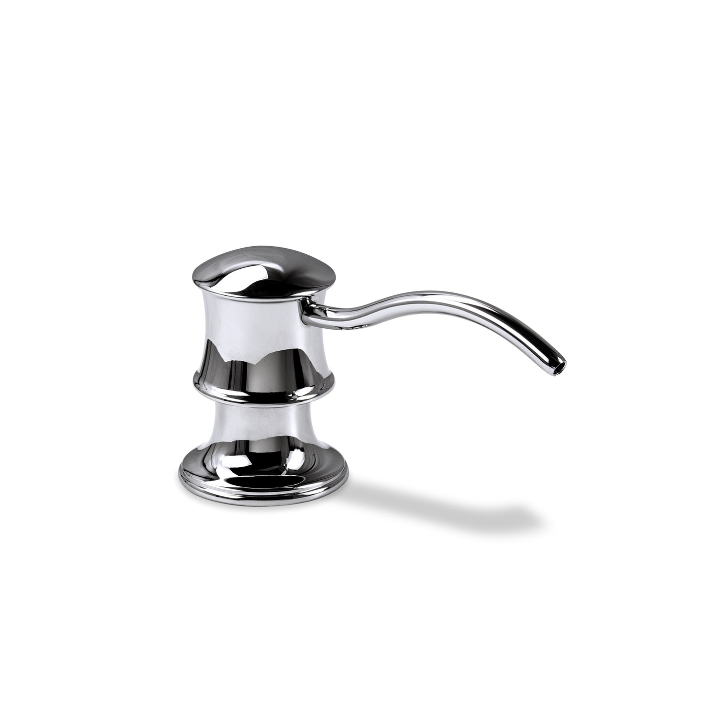 Countertop Deck-Mount Metal Soap and Lotion Dispenser in Chrome