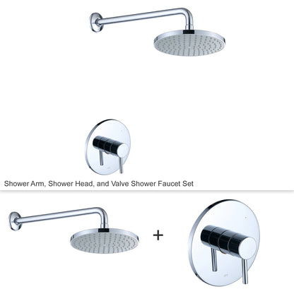 Single-Handle 1-Spray Shower Faucet with Valve in Chrome (Valve Included)