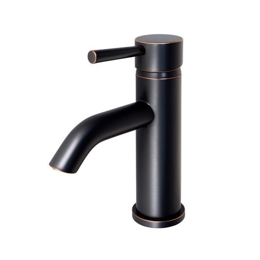 Single Hole Single-Handle Bathroom Faucet with drain in Oil Rubbed Bronze