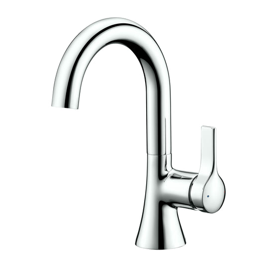 Reesley BSH11-SC Single Hole Single-Handle Bathroom Faucet with drain in Chrome