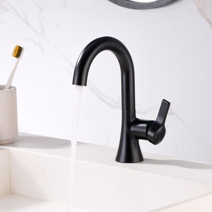 Reesley BSH11-SO Single Hole Single-Handle Bathroom Faucet with drain in Oil Rubbed Bronze