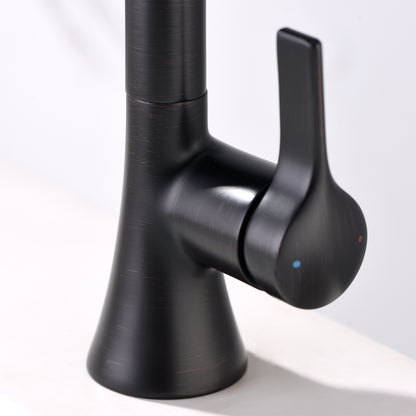 Reesley BSH11-SO Single Hole Single-Handle Bathroom Faucet with drain in Oil Rubbed Bronze