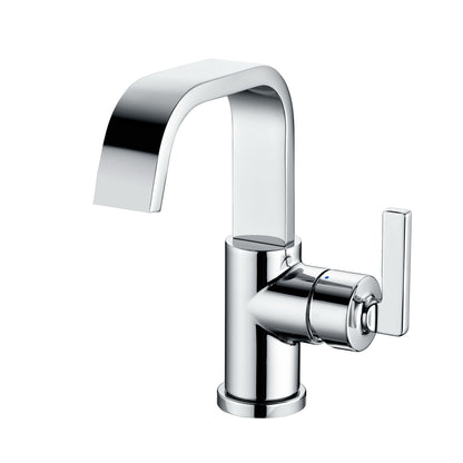 Single Hole Single-Handle Bathroom Faucet with drain in Chrome