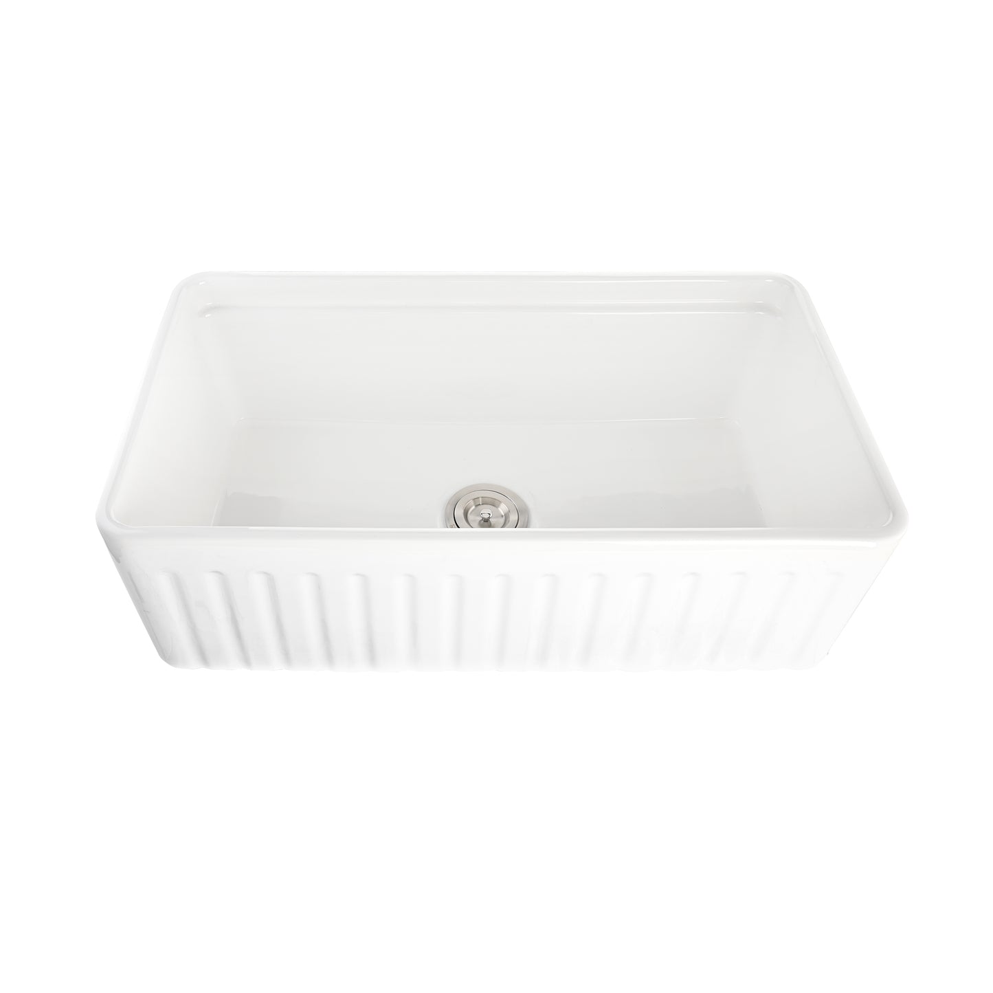 33 in. Farmhouse Apron Single Bowl Ceramic Kitchen Sink Workstation with Grid, Strainer, Colander, Rack, Cutting Board