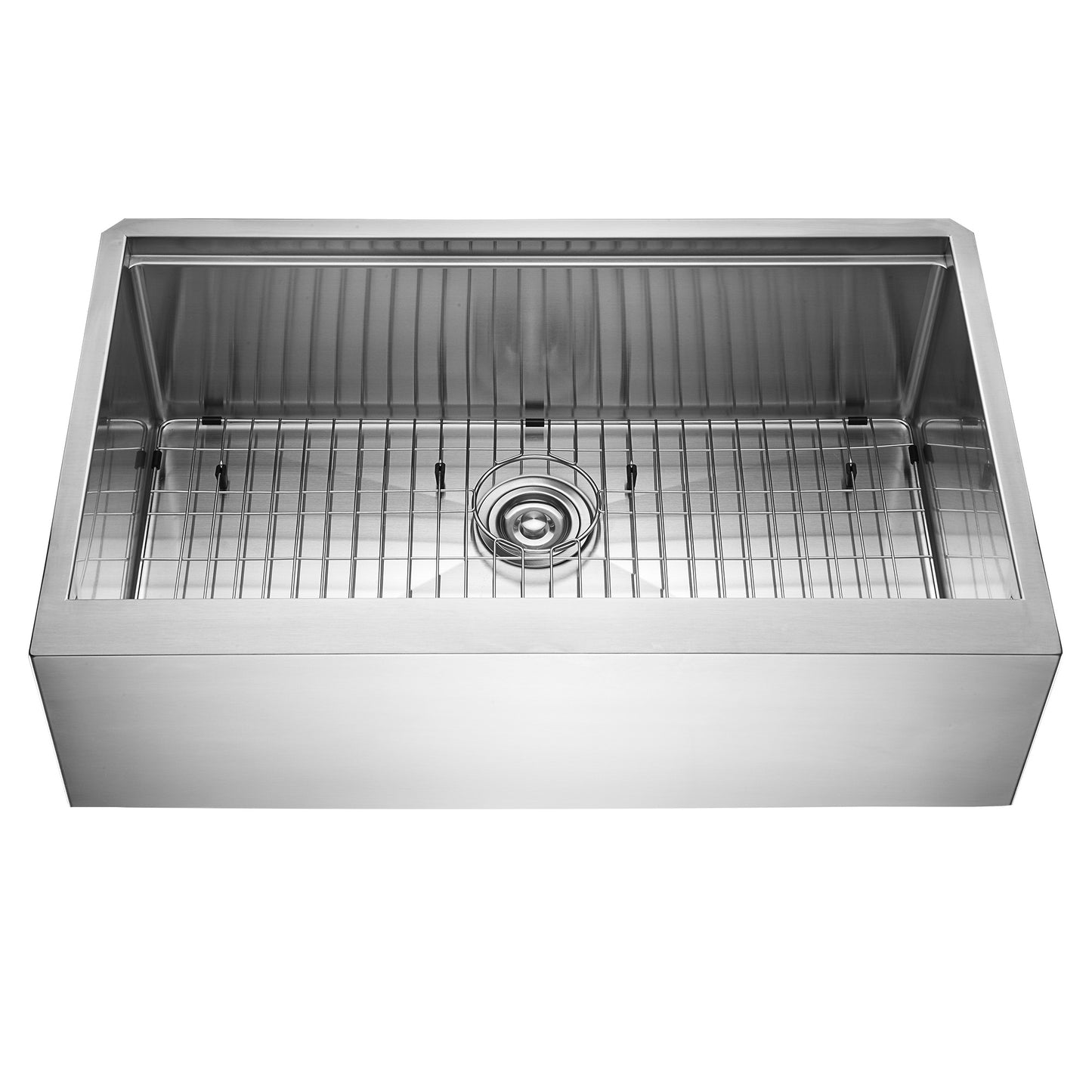 Farmhouse Apron-Front 16-Gauge Stainless Steel 33 in. Single Bowl Workstation Kitchen Sink with Accessories