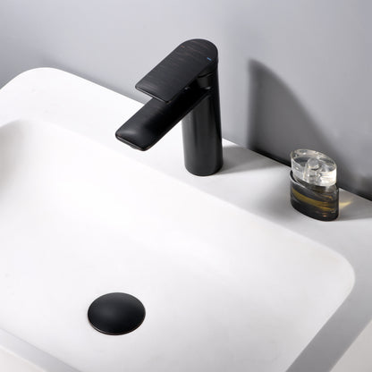 1-5/8 in. Brass Bathroom and Vessel Sink Push Pop-Up Drain Stopper with No Overflow in Oil Rubbed Bronze