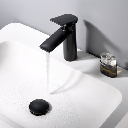 1-5/8 in. Brass Bathroom and Vessel Sink Push Pop-Up Drain Stopper with No Overflow in Oil Rubbed Bronze