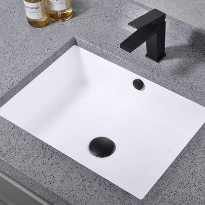 1-5/8 in. Brass Bathroom and Vessel Sink Push Pop-Up Drain Stopper With Overflow in Matte Black