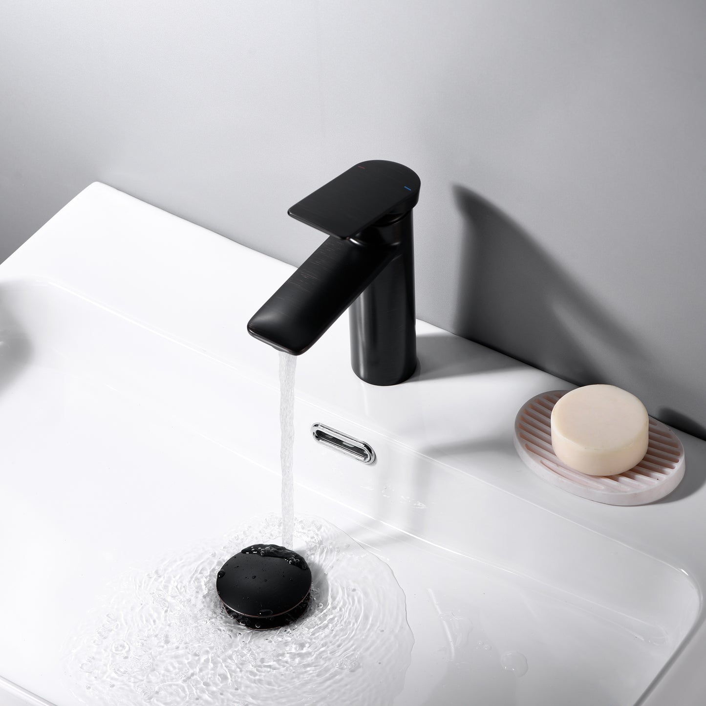 1-5/8 in. Brass Bathroom and Vessel Sink Push Pop-Up Drain Stopper With Overflow in Oil Rubbed Bronze