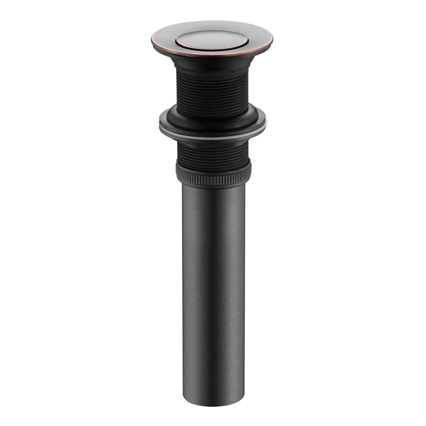 DS03-TO 1-1/2 in. Brass Bathroom and Vessel Sink Push Pop-Up Drain Stopper with No Overflow in Oil Rubbed Bronze