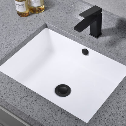 1-1/2 in. Brass Bathroom and Vessel Sink Push Pop-Up Drain Stopper With Overflow in Matte Black