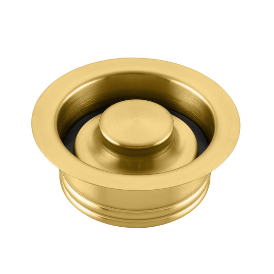 GD02-G Kitchen Sink Garbage Disposal Flange and Stopper in Brushed Gold