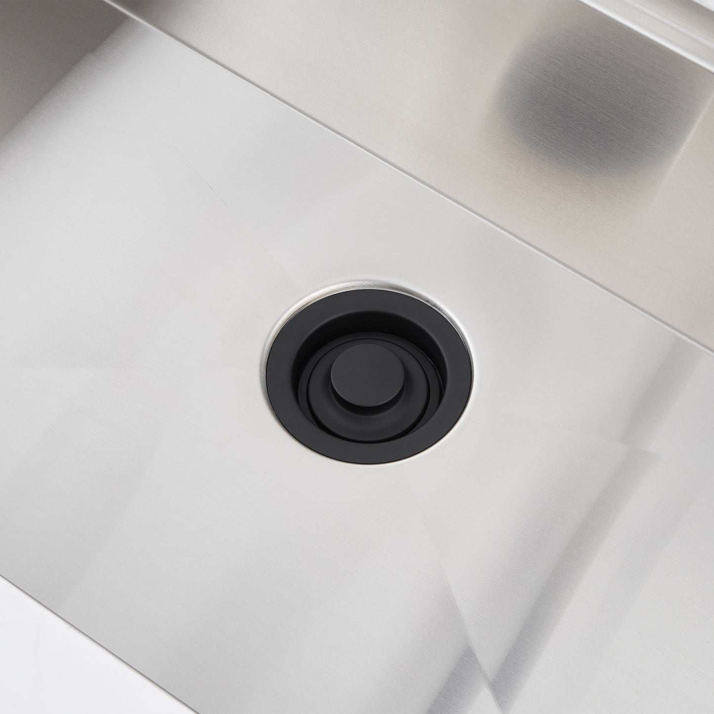 Kitchen Sink Garbage Disposal Flange and Stopper in Matte Black