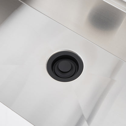 Kitchen Sink Garbage Disposal Flange and Stopper in Matte Black