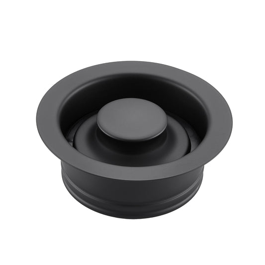 Kitchen Sink Garbage Disposal Flange and Stopper in Matte Black