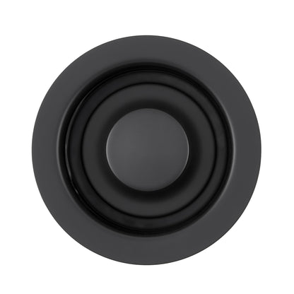 Kitchen Sink Garbage Disposal Flange and Stopper in Matte Black