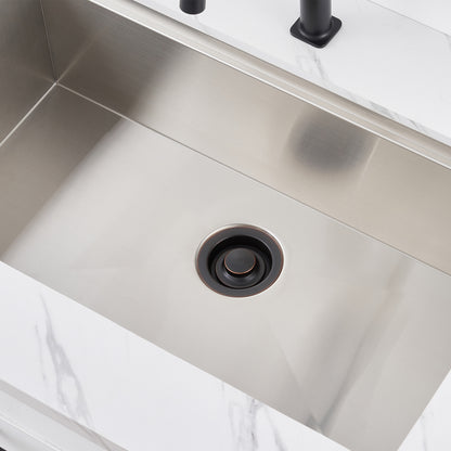 Kitchen Sink Garbage Disposal Flange and Stopper in Oil Rubbed Bronze