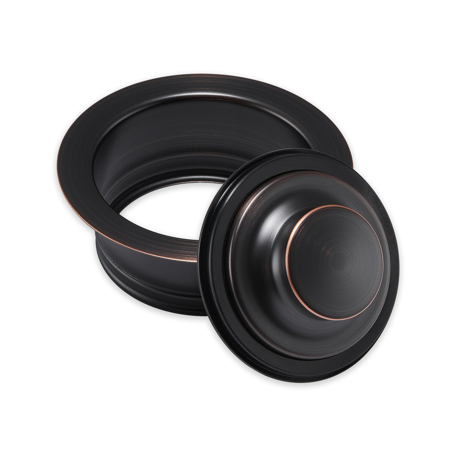 Kitchen Sink Garbage Disposal Flange and Stopper in Oil Rubbed Bronze