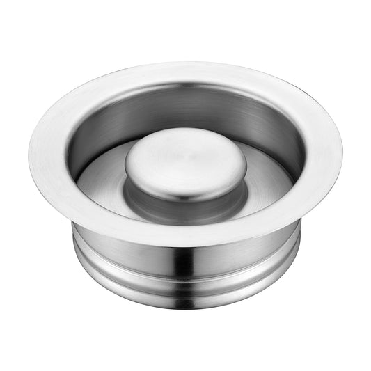 GD01-B Kitchen Sink Garbage Disposal Flange and Stopper in Brushed Stainless Steel