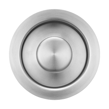 Kitchen Sink Garbage Disposal Flange and Stopper in Brushed Stainless Steel