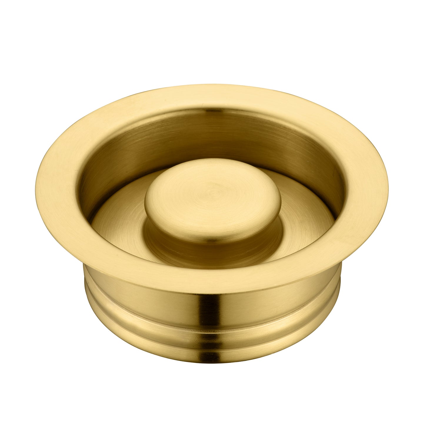 Kitchen Sink Garbage Disposal Flange and Stopper in Brushed Gold