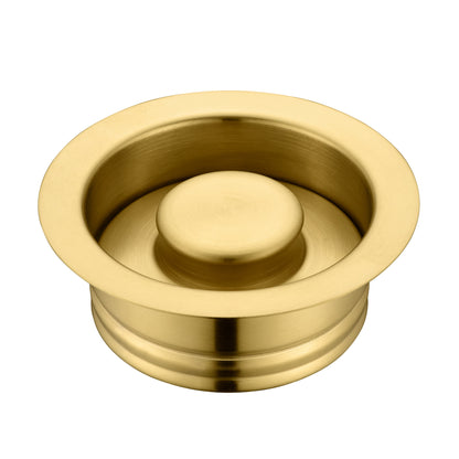 Kitchen Sink Garbage Disposal Flange and Stopper in Brushed Gold