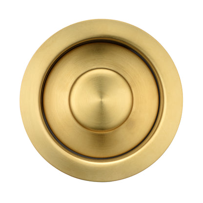 Kitchen Sink Garbage Disposal Flange and Stopper in Brushed Gold