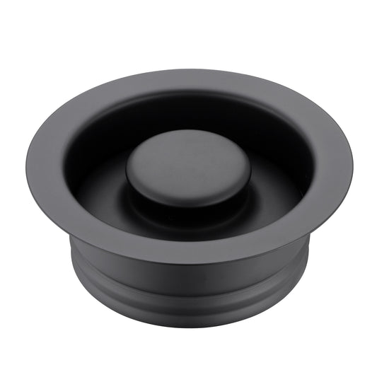 Kitchen Sink Garbage Disposal Flange and Stopper in Matte Black