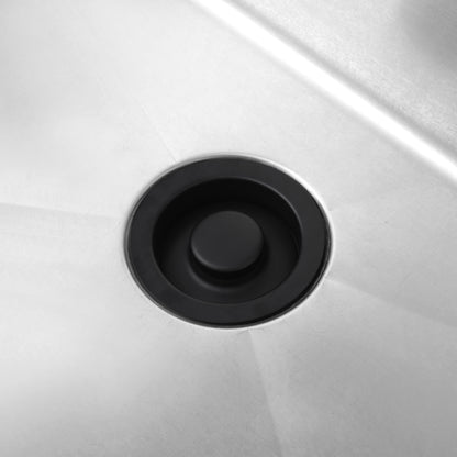 Kitchen Sink Garbage Disposal Flange and Stopper in Matte Black