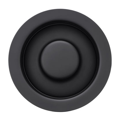 Kitchen Sink Garbage Disposal Flange and Stopper in Matte Black