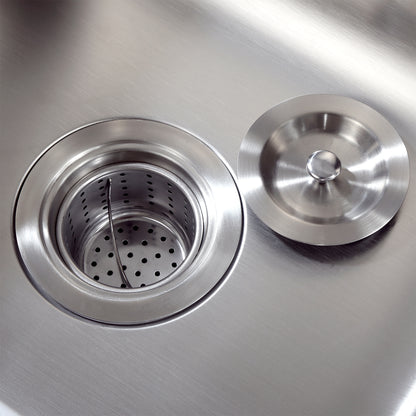 3-1/2 in. Basket Strainer Grid Kitchen Sink Drain in Stainless Steel