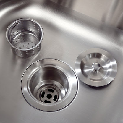 3-1/2 in. Basket Strainer Grid Kitchen Sink Drain in Stainless Steel