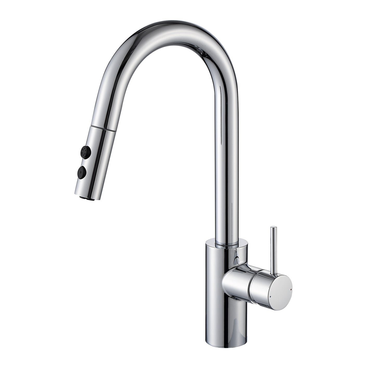 Single-Handle Pull-Down Sprayer Kitchen Faucet with 2-Function Sprayhead 206 in Chrome