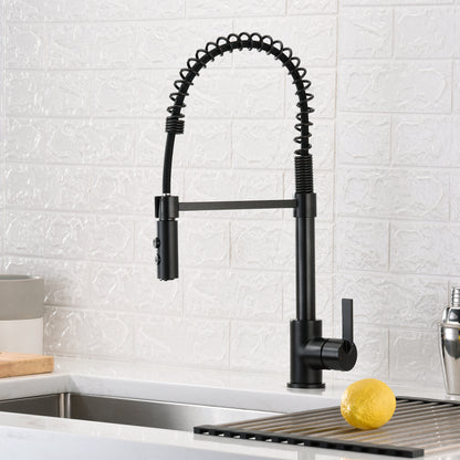 KTS22-TO Single-Handle Pull-Down Sprayer Kitchen Faucet with 2-Function Sprayhead in Oil Rubbed Bronze