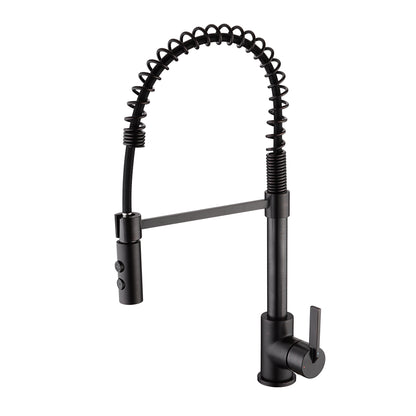 KTS22-TO Single-Handle Pull-Down Sprayer Kitchen Faucet with 2-Function Sprayhead in Oil Rubbed Bronze