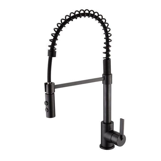 Single-Handle Pull-Down Sprayer Kitchen Faucet with 2-Function Sprayhead in Oil Rubbed Bronze