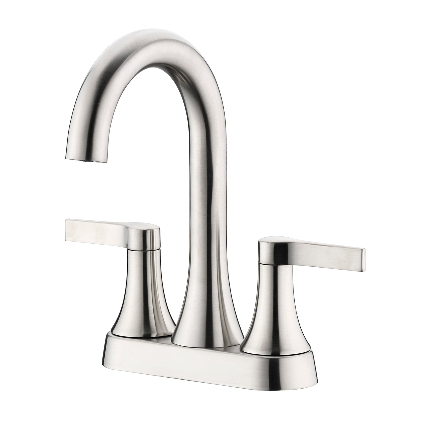 4 in. Centerset 2-Handle Bathroom Faucet in in Brushed Nickel