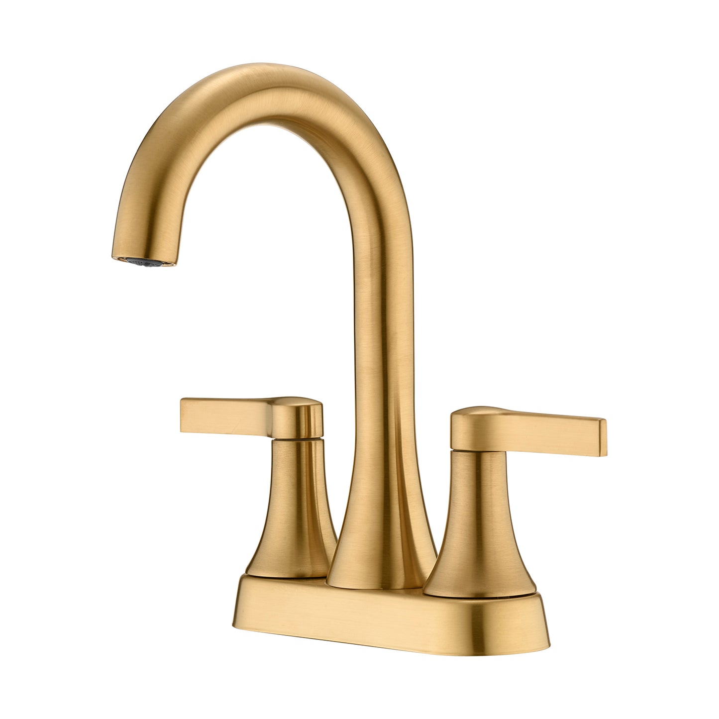 4 in. Centerset 2-Handle Bathroom Faucet in Brushed Gold