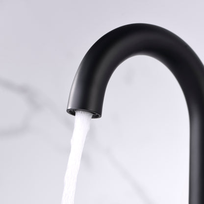 4 in. Centerset 2-Handle Bathroom Faucet in Matte Black