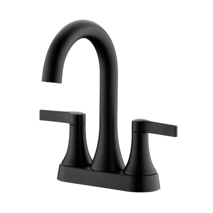 4 in. Centerset 2-Handle Bathroom Faucet in Matte Black